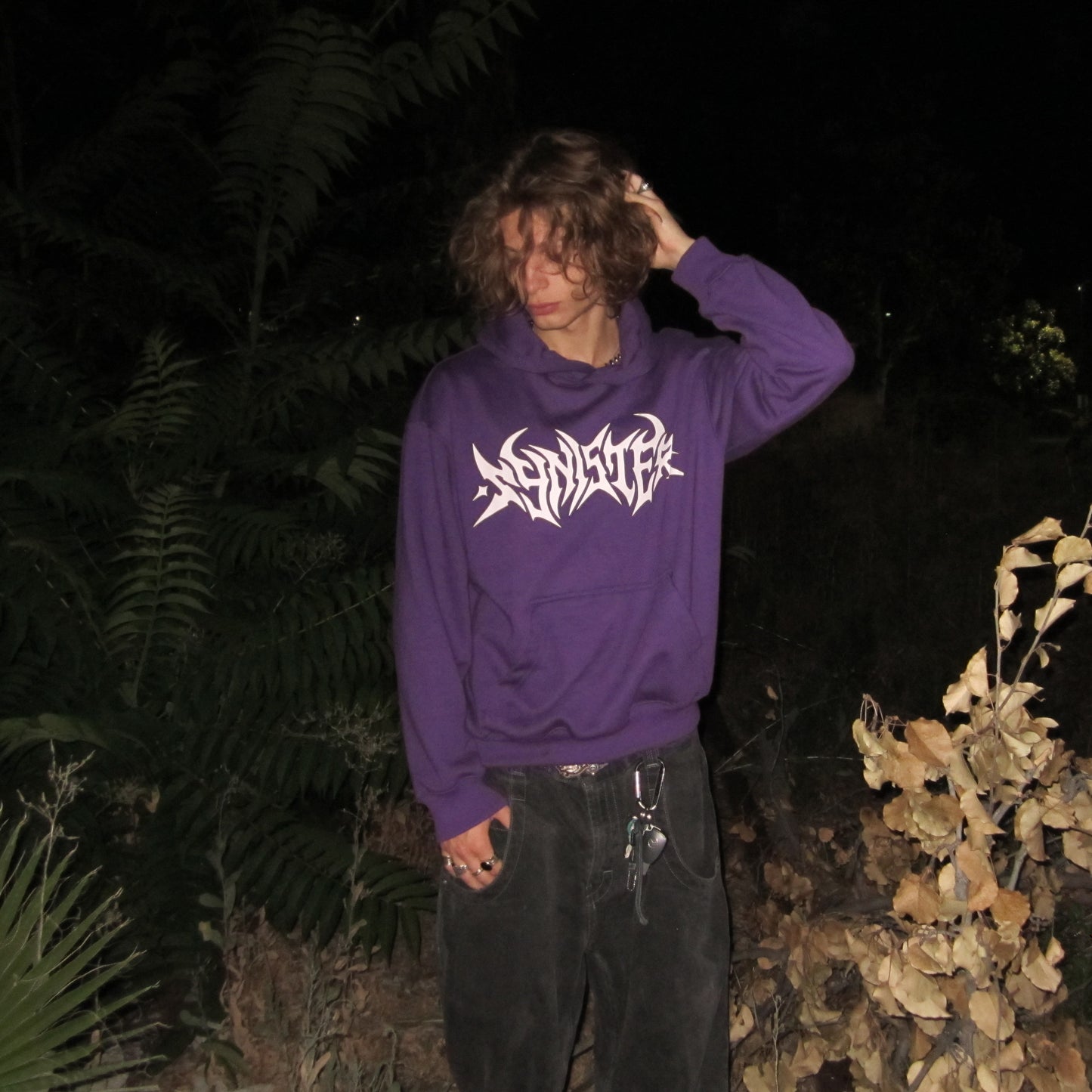 DEATH HOODIE (BLACK BROWN PURPLE GRAY)