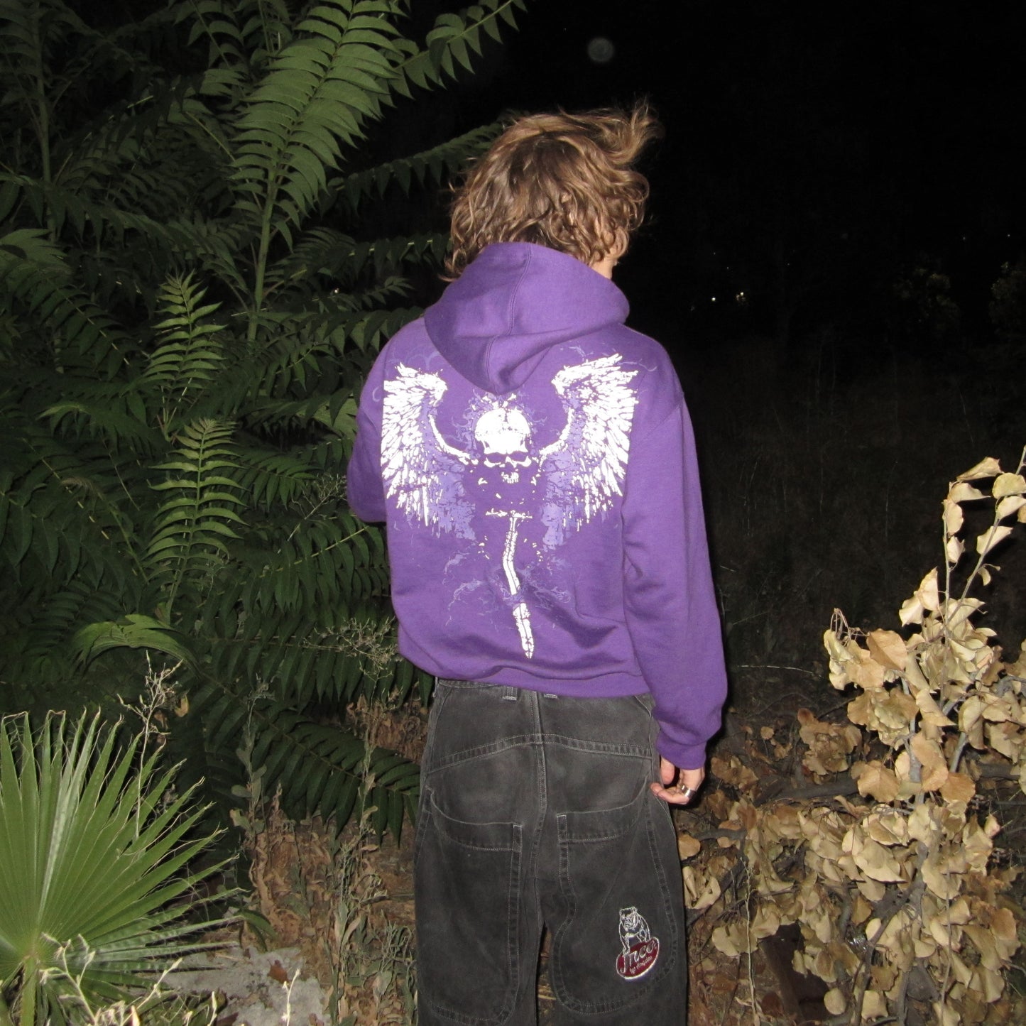 DEATH HOODIE (BLACK BROWN PURPLE GRAY)