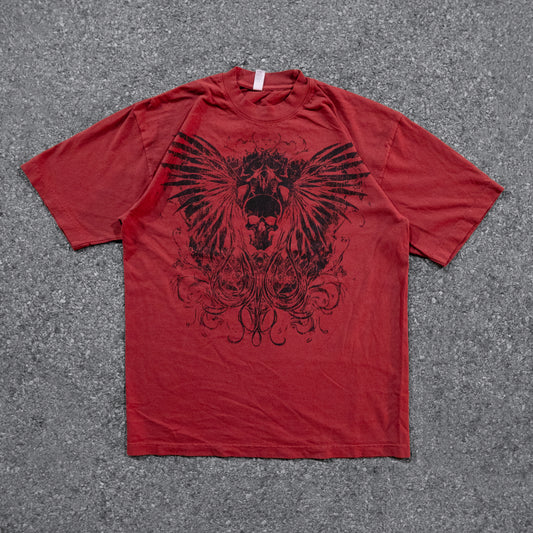 "REBIRTH" SHIRT (RED AND GRAY) [LIMITED EDITION]